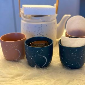XO, Sienna starry skies tea set NWT